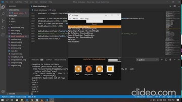 Music app using python tkinter