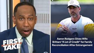 FIRST TAKE | Stephen A. "on-fire" to Aaron Rodgers calls Anthony Fauci a coward on 'Pat McAfee Show'