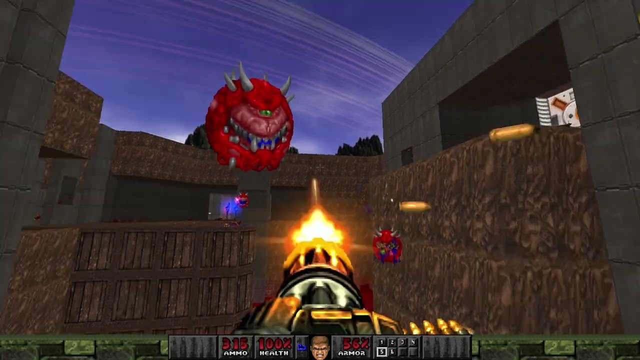 Beautiful DooM With Mods: Doom 2 The Way id Did, Map 06 The Gorge - YouTube