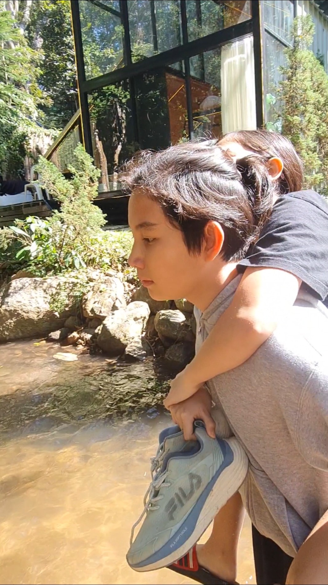 My Hero Brother‼️ How to Survive Water Fall? ?❤️? | JJaiPan #Shorts