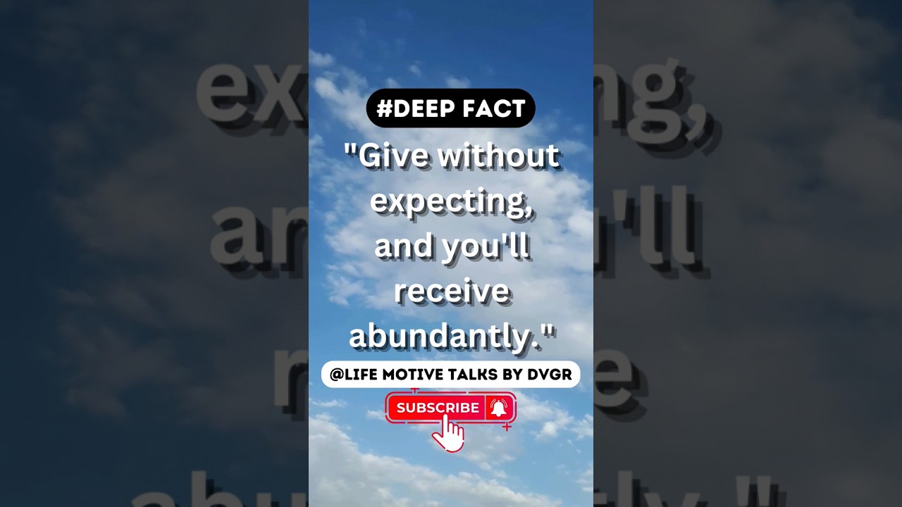 𝗚𝗶𝘃𝗲 𝘄𝗶𝘁𝗵𝗼𝘂𝘁 𝗲𝘅𝗽𝗲𝗰𝘁𝗶𝗻𝗴 ☺ #shorts #short #youtubeshorts #subscribe #status #facts #status