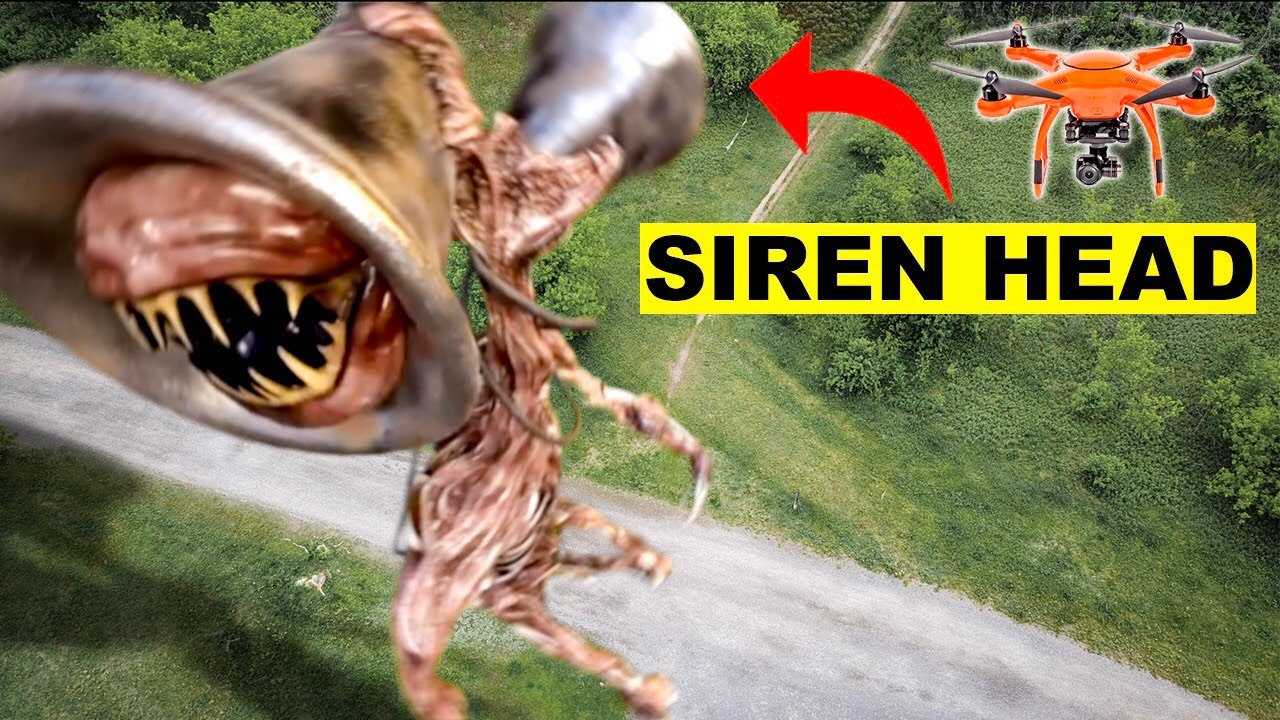 You Wont Believe What My Drone Caught At The Siren Head Forest 40 Feet Siren Head Caught On Drone Youtube