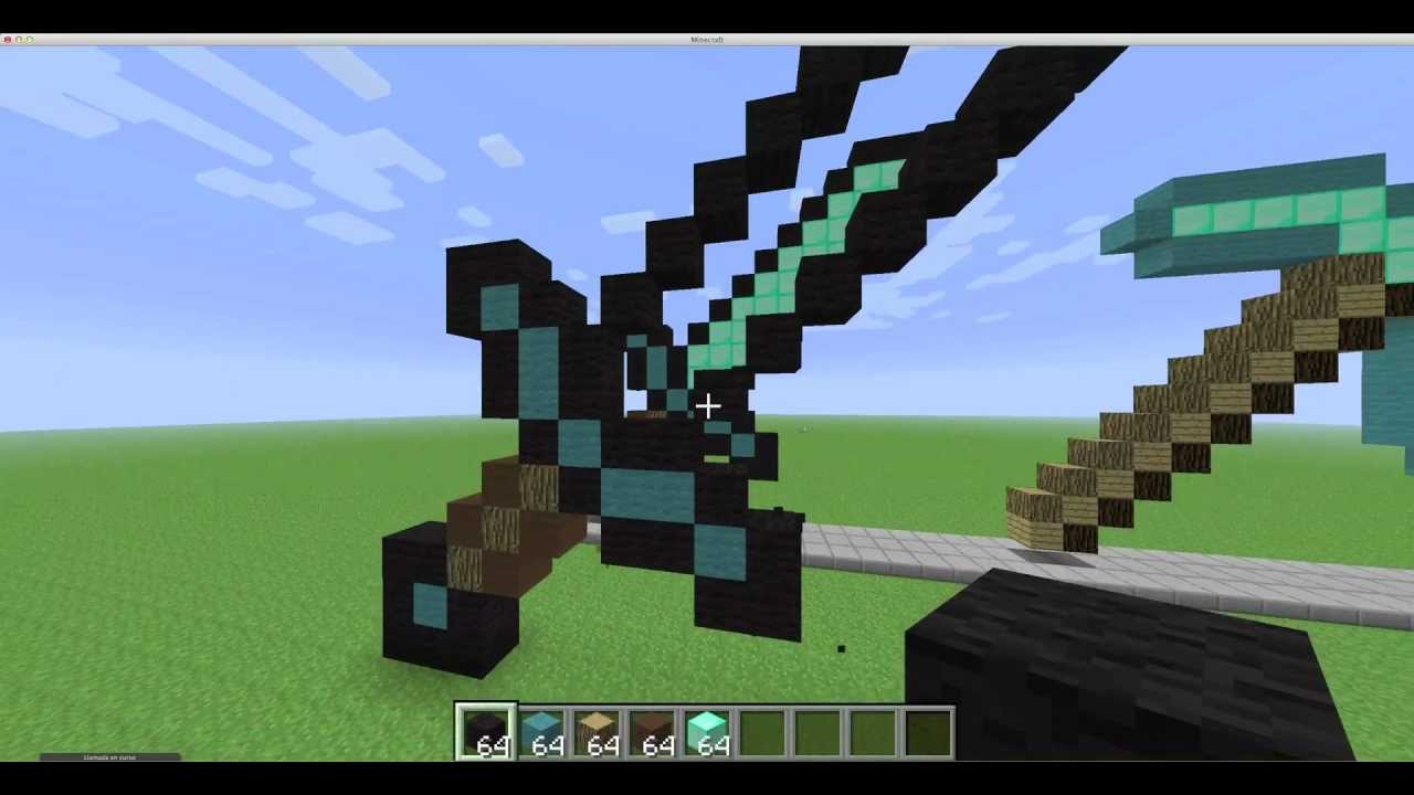 Minecraft: Pixel Arts ep.4 "Espada de Diamante" - YouTube