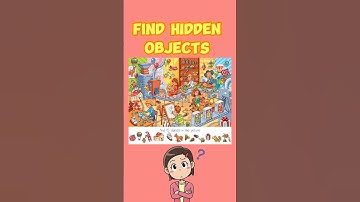 Find The 15 Hidden Objects #shorts #hidden #hiddenobjects #brainteaser