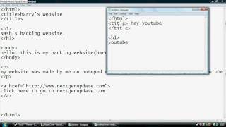 Details How to code a basic website using notepad Update