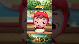 Vegetable Song ❤️ | I Love Eating Peas🫛  | GoGoBus Official 🚌🎶 #shorts #nurseryrhymes