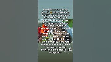 Great tip! A low aperture (e.g., f/1.😎 helps create that beautiful blurry background