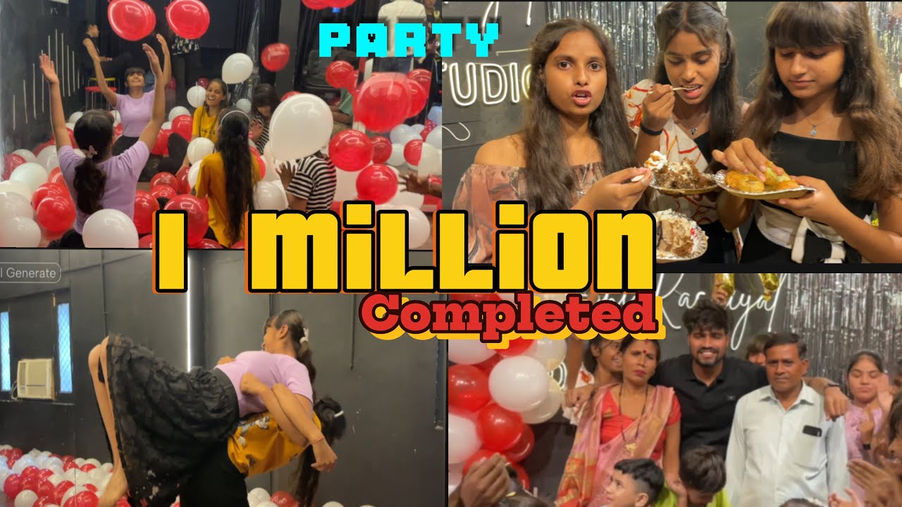 Celebration of 1 million subscribers #vlog #fun #1million #support #love