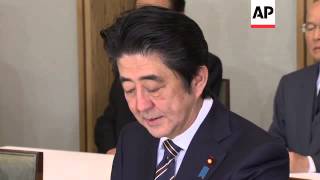 Abe at special cabinet meeting after apparent beheading of Goto