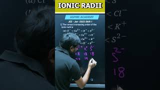 Correct Order of Ionic Radii | Chemistry Shorts 📏⚛️