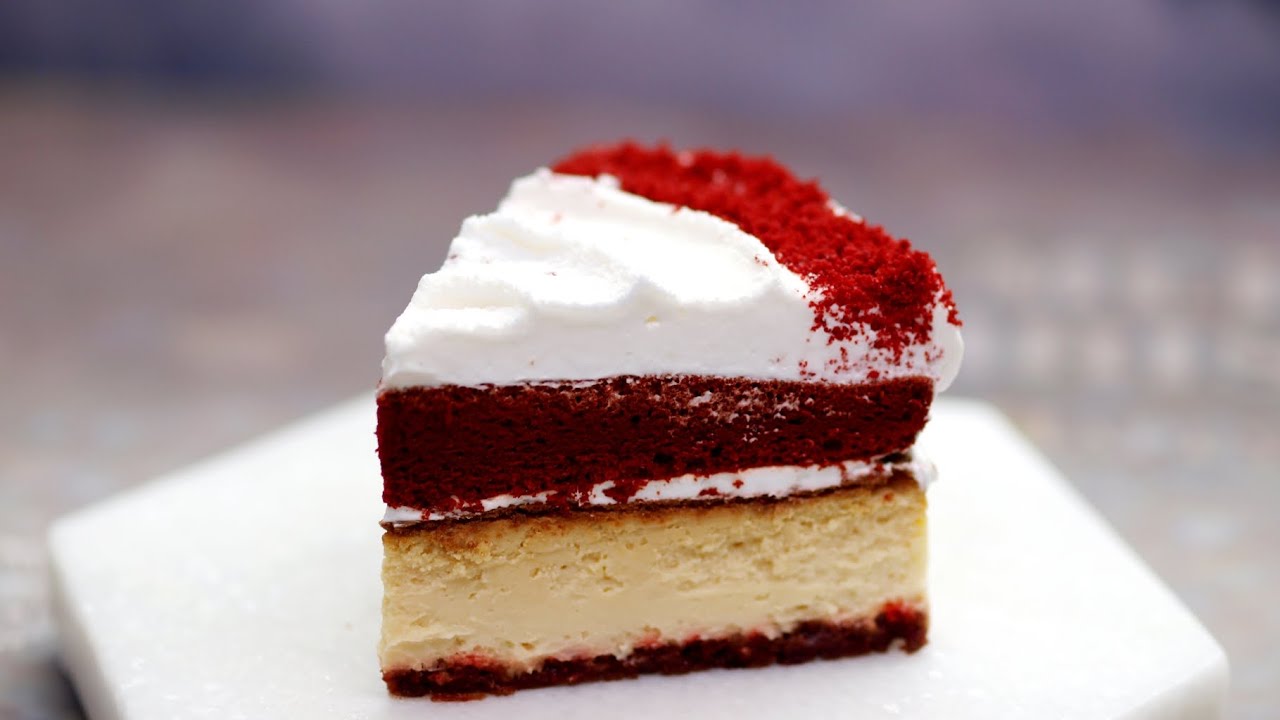 레드벨벳 치즈 케이크 만들기 | Red Velvet Cheese Cake - YouTube