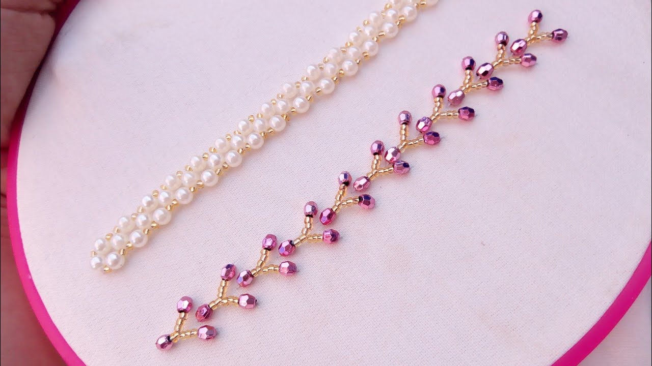 شكل اخر تقدرو ديروه فبلاصة السفيفة سهل وجميل نتمنى يعجبكم perlage #art broderie