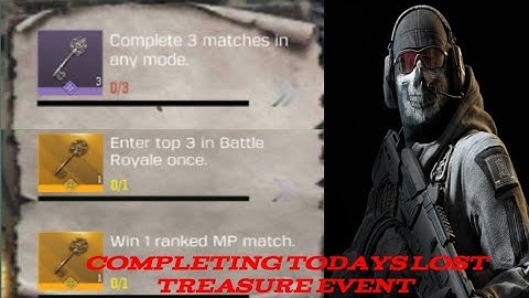 Complete guid of Todays The Lost Treasure Event CODMobile||Call Of Duty Mobile||