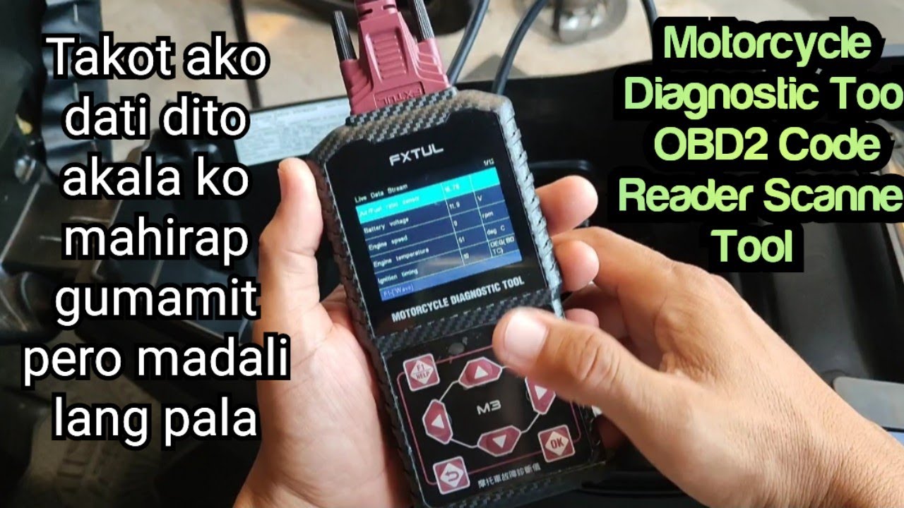 Motorcycle Coding How to use/Paano gumamit ng motorcycle diagnostic tool code scanner ...