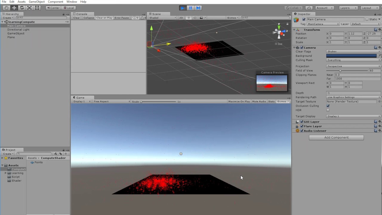 compute shader particles flying all around - YouTube