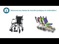Gamme chaises de transfert x teamalex medical technologies