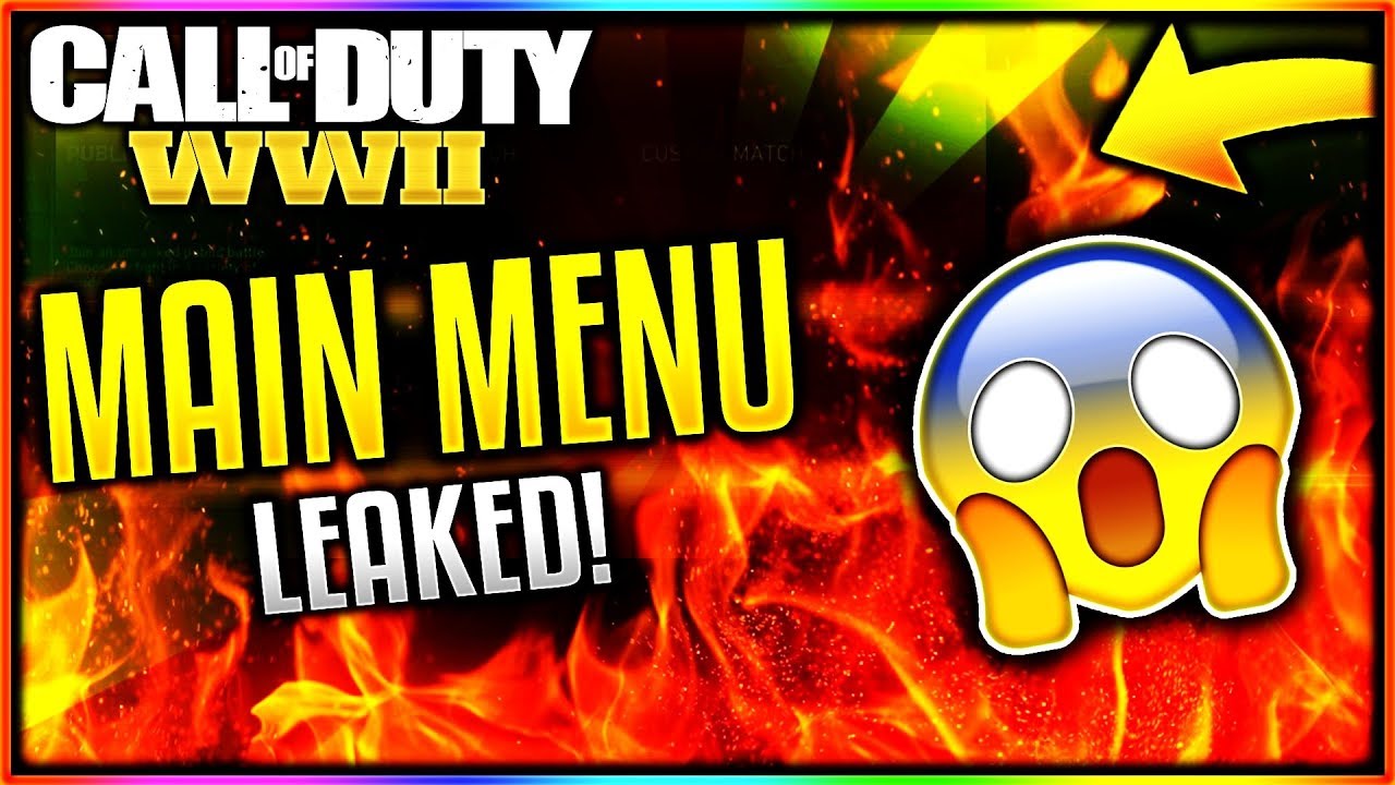 *OMG* COD WW2 MAIN MENU LEAKED! OFFICIAL WW2 MAIN MENU CONFIRMED! (COD ...