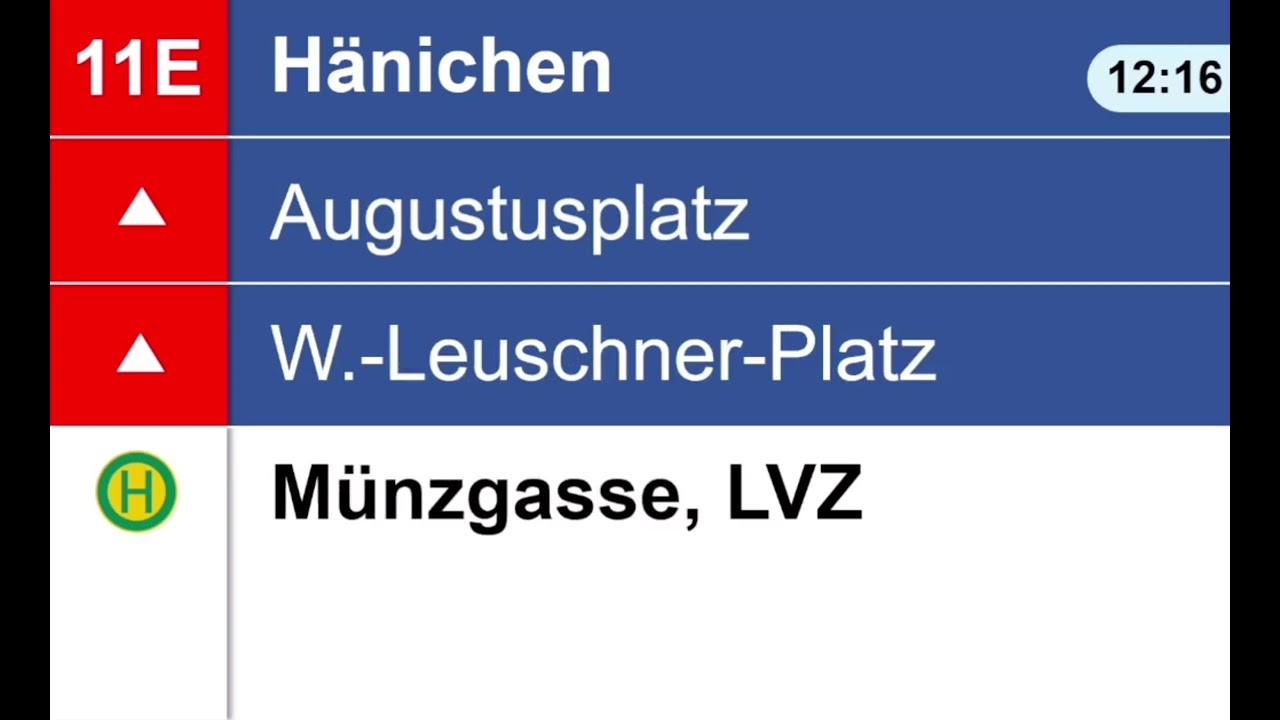 LVB-Leipzig | Der Linie 11E Dölitz Strbf. - Hänichen