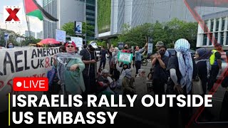 Israel Protests LIVE : Israelis Protest Outside US Embassy During VP Vance Visit | NewsX World