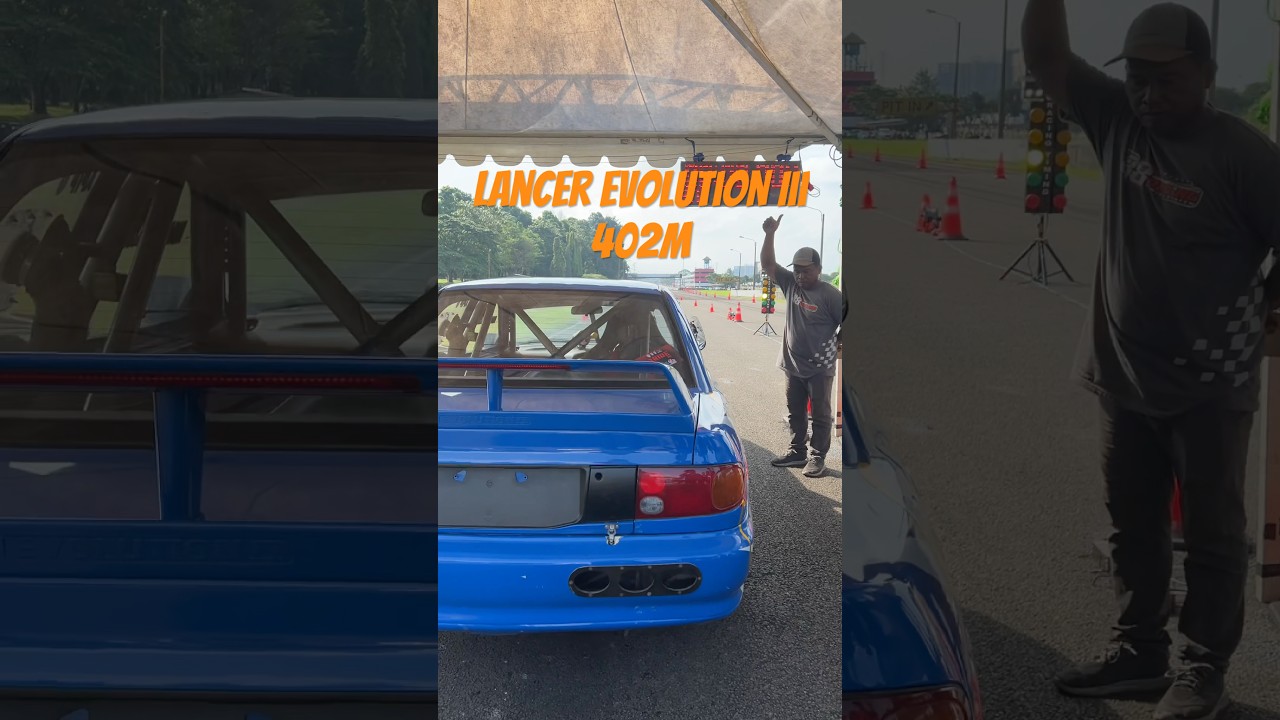 Drag Race Mitsubishi Lancer Evolution III 402M Sentul Drag Fest rd1 2025