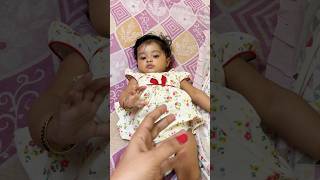 হাত ঘোরালে নাড়ু দেবো...😍 instant copy cat আশ্লেষা😂😂 #youtubeshorts #cutebaby #cute #mammababy
