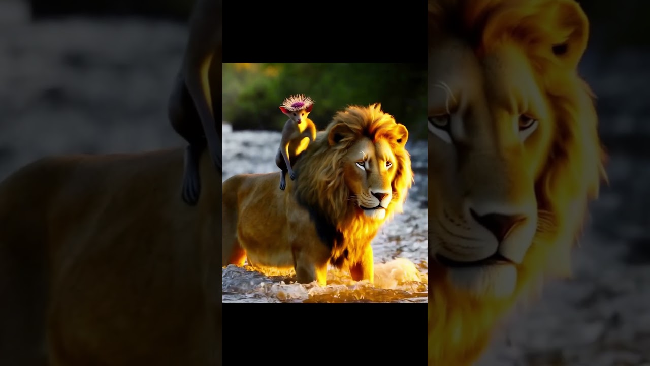 The MOST ADORABLE Bunny and Lion Cub Friendship You've Never Seen!