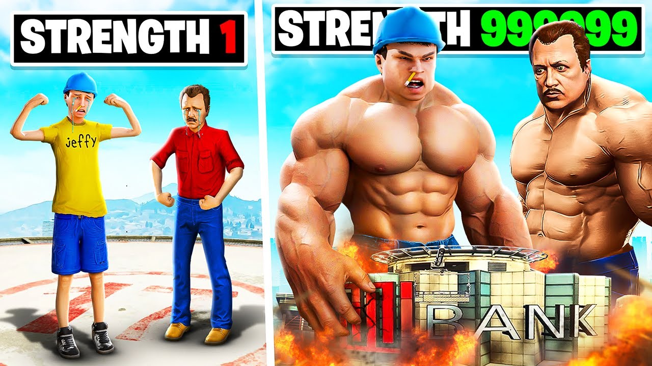 Jeffy & Marvin Become The STRONGEST In GTA 5!