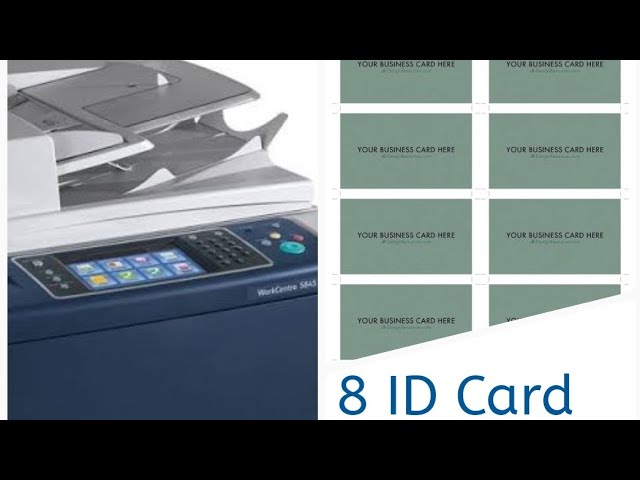 Xerox 5855 👍8 ID card copy save settings A4😲 - YouTube