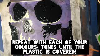 Painterly monotype tutorial