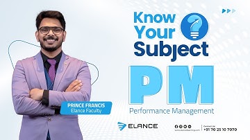 Know Your Subject - Performance Management (PM) | ACCA | Prince Francis | Elance