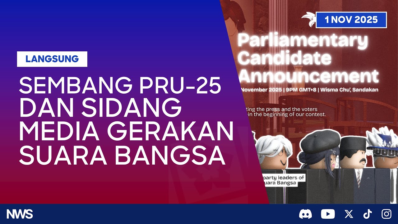 🔴 Sembang PRU-25 & Sidang Media Gerakan Suara Bangs
