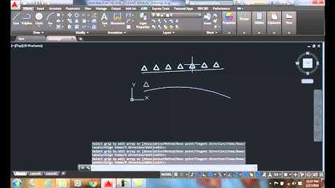 AutoCAD I  12-16 Path Array   Measure Path Method