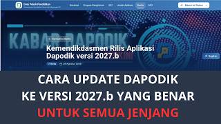 New: How to Update the Dapodik Application to Version 2027.b screenshot 2