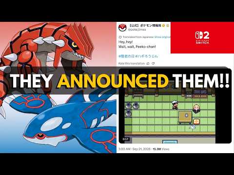 Pokémon Ruby/Sapphire/Emerald SWITCH ports got SNEAK PEEKED!!