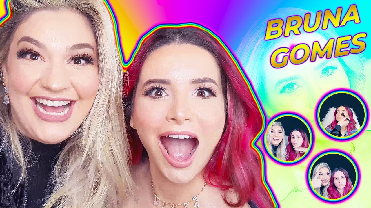 AULA de Maquiagem PROFISSIONAL COMPLETA - PARA INICIANTES maquiando minha amiga @canalbrunagomes