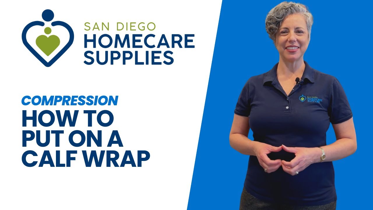 How To Put On a Calf Wrap - YouTube