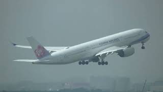 中華航空 China Airlines A350-941(B-18919) CI-753 桃園(TPE)→新加坡-樟宜(SIN) takeoff