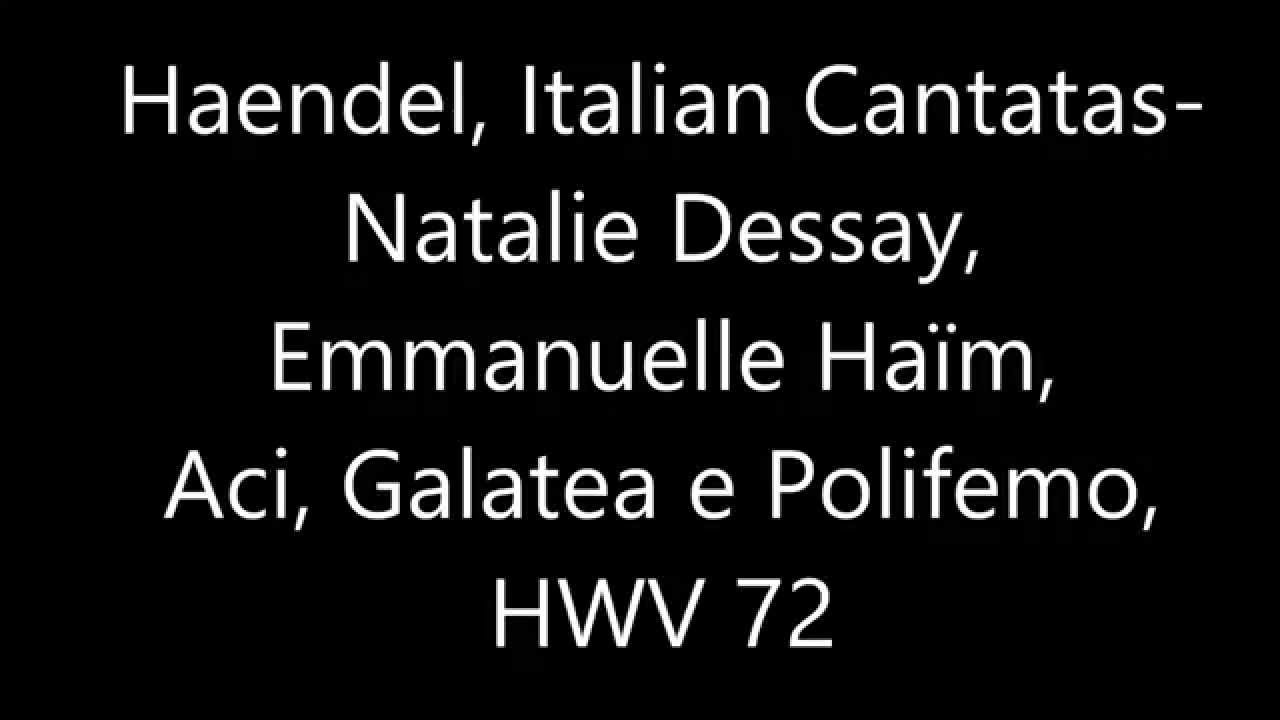 Handel, italian cantata, HWV72
