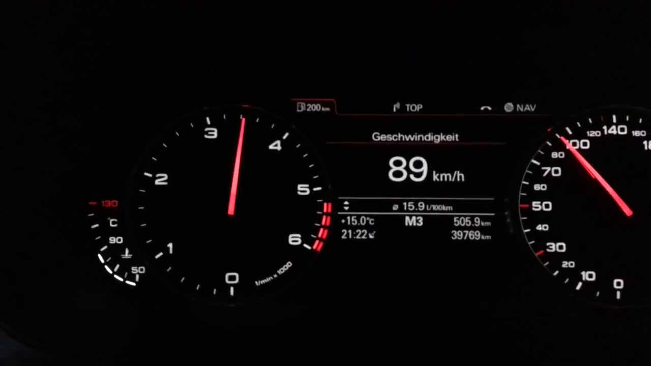 Audi A6 C7 3.0 TDI Biturbo 313 HP 100-200 km/h