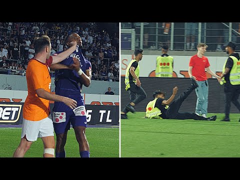 Austria Wien vs Galatasaray Incidents (Players & Fans Altercation)