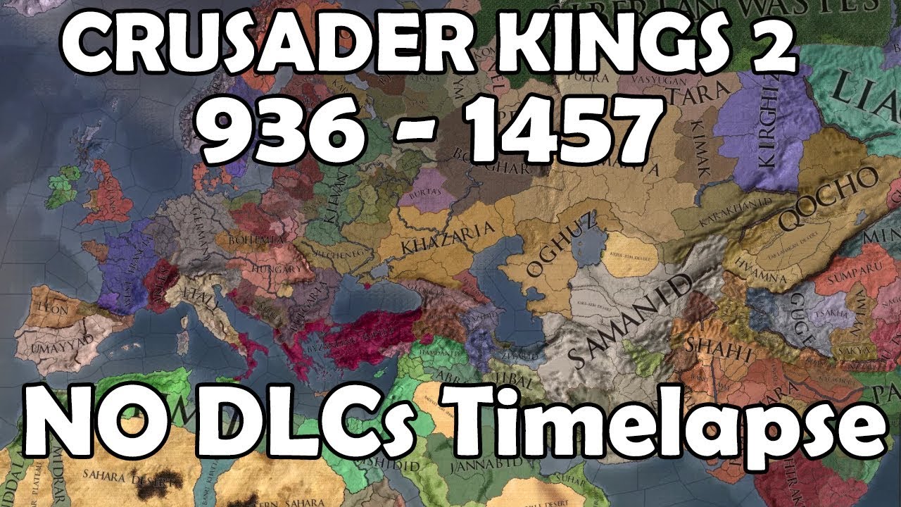 Crusader Kings 2 936-1457 No DLCs Timelapse AI Only - YouTube