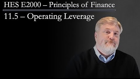 11.5 - Operating Leverage