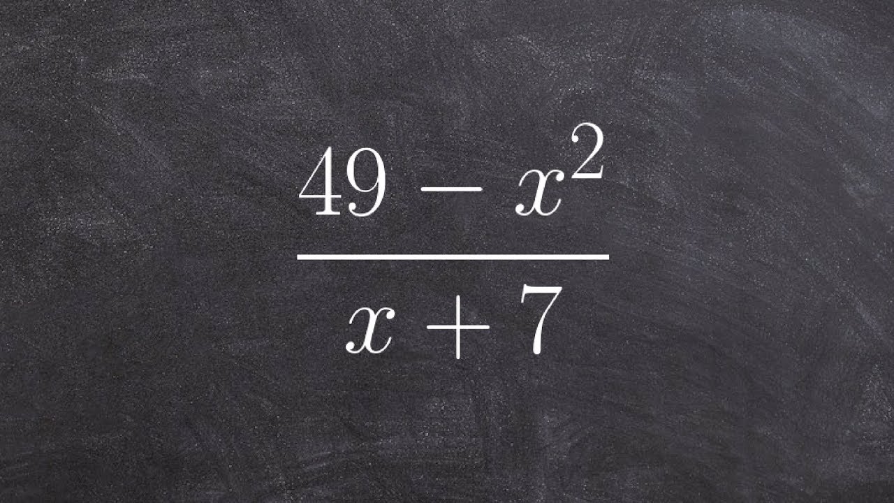 Simplify a rational expression - YouTube