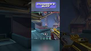 Chamber buff is crazy #valoranthighlights #valorantclips