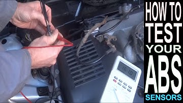 ABS Light ON? HOW TO TEST ABS SENSOR with Multimeter. Car Repairs: Brakes; Anti-Lock Braking System.