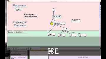 M4L/MAX/MSP/Jitter MaxforLive Tutorial Intro to programming dynamic routing w/ switch & gate