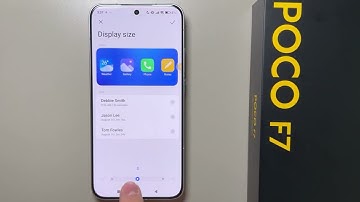 POCO F7: How to Adjust Display Size