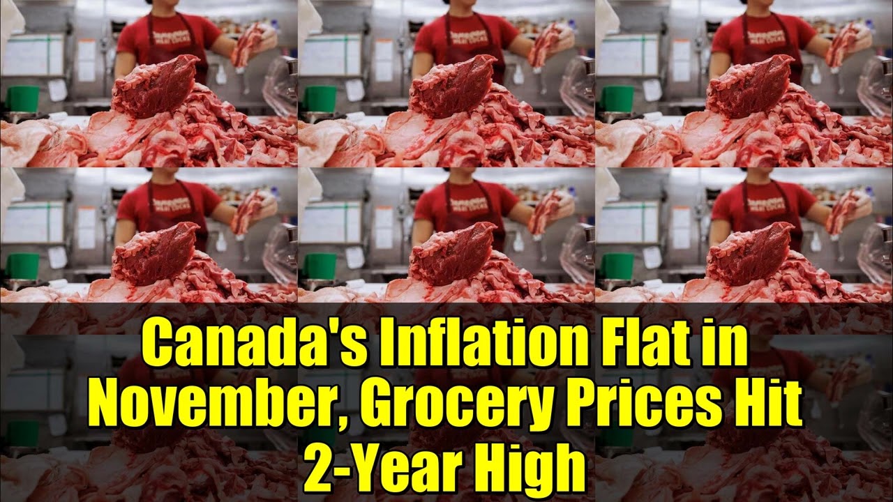 Инфляция в Канаде в ноябре осталась на прежнем уровне, цены на продукты питания достигли двухлетн...
