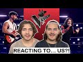 AHHHH! Reacting to OUR Blind Audition on The Voice UK (WE SCREAMED.) | Abela Brother - Beggin&#39;