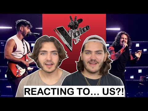 AHHHH! Reacting to OUR Blind Audition on The Voice UK (WE SCREAMED.) | Abela Brother - Beggin'